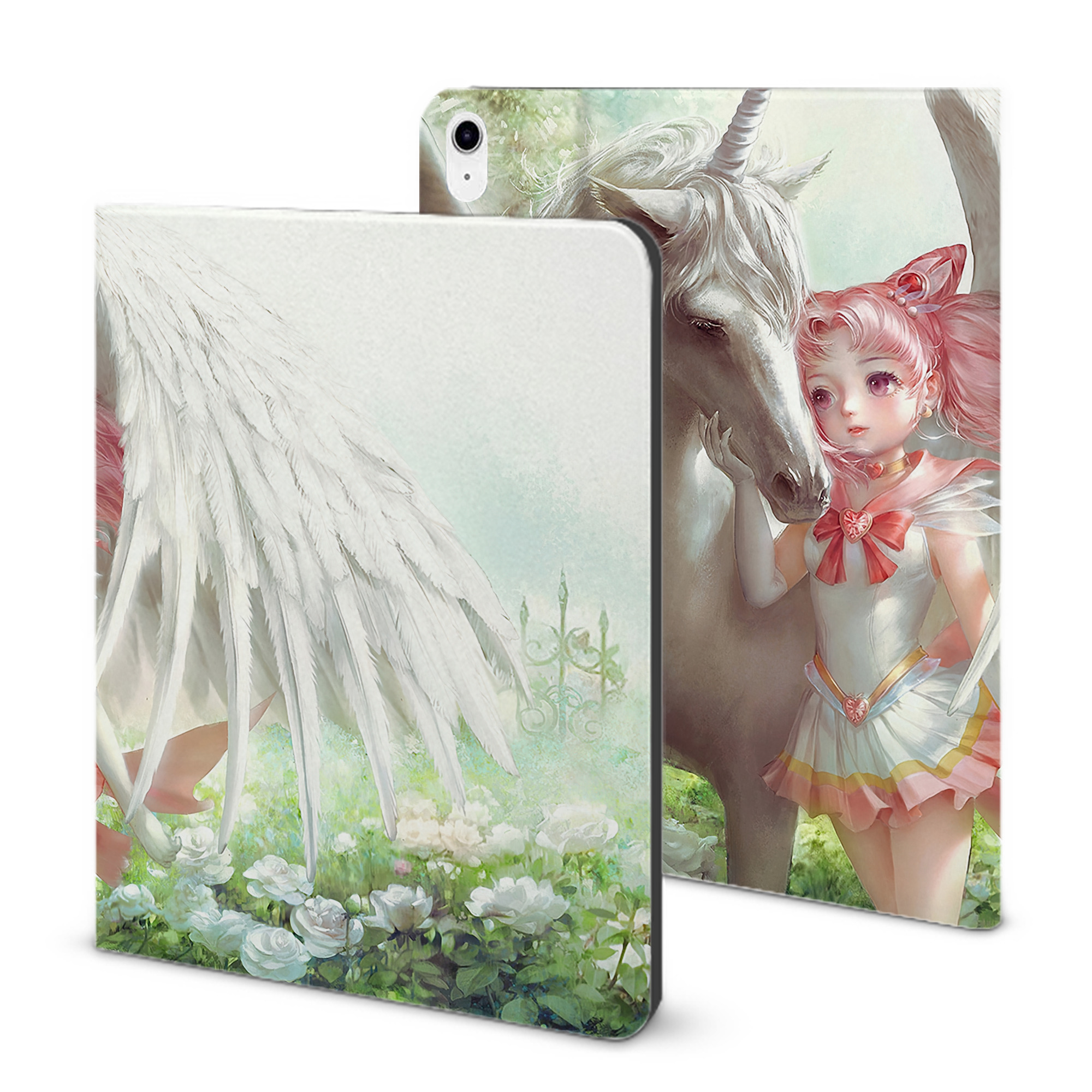 （画像用） 美少女戦士セーラームーン Sailor Moon IPad ケース ブック型 PUレザー TPU 耐衝撃 軽量 薄型 ペン収納なし 全面保護 IPad 各モデル対応